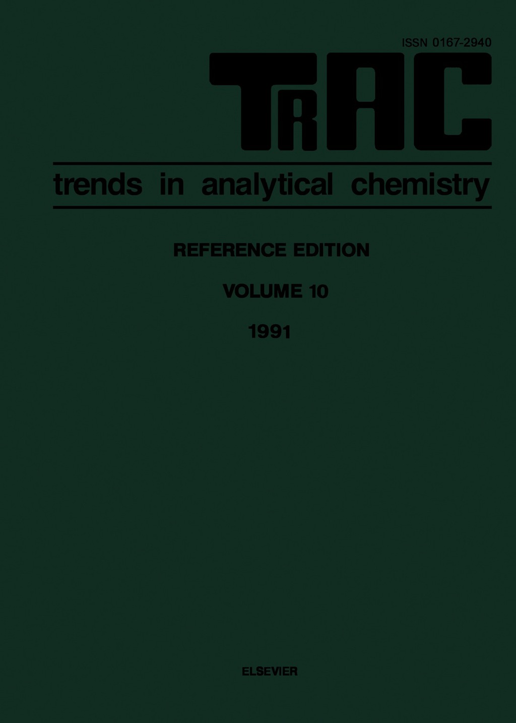 TRAC: Trends in Analytical Chemistry Volume 10 