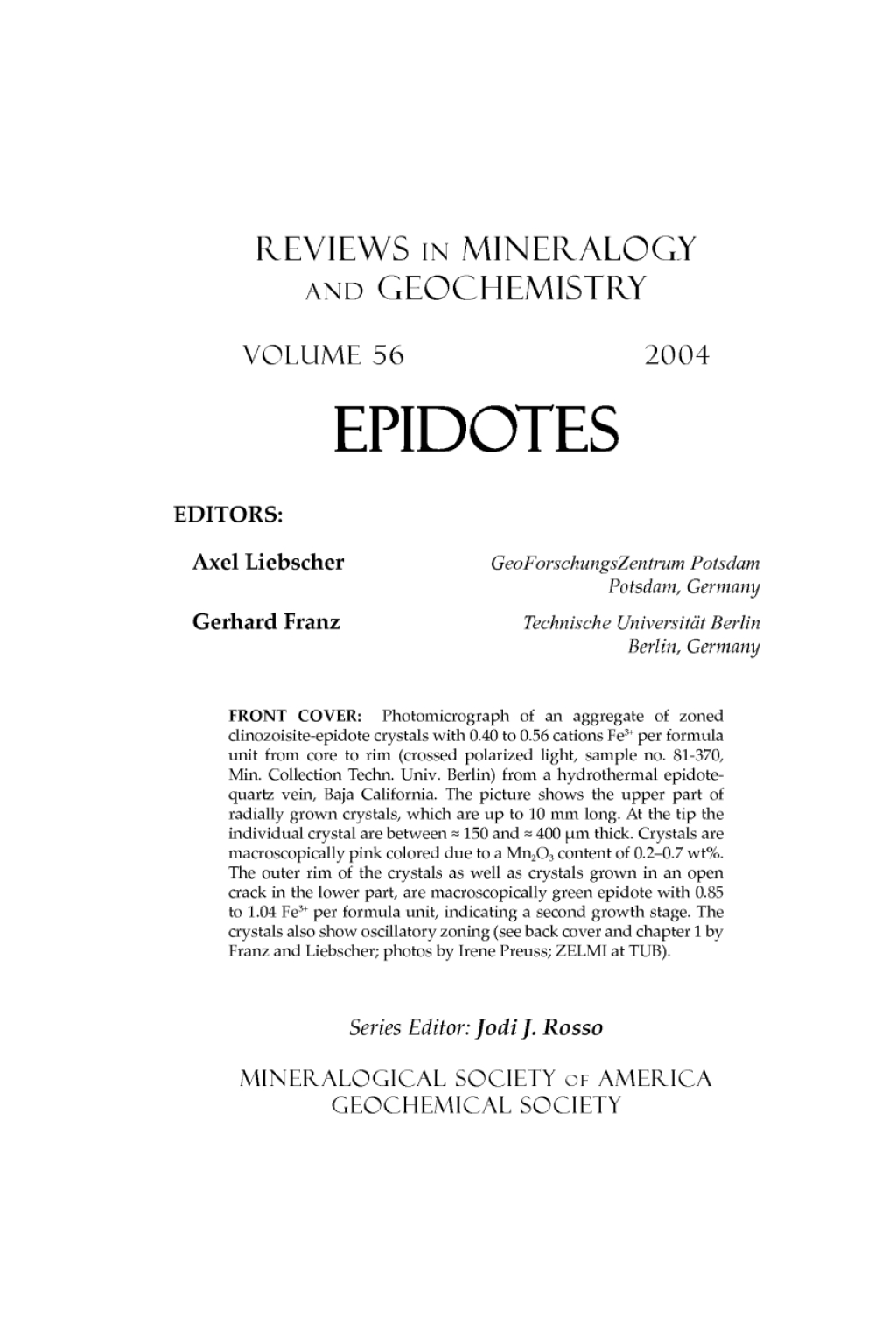 Epidotes 1st Edition