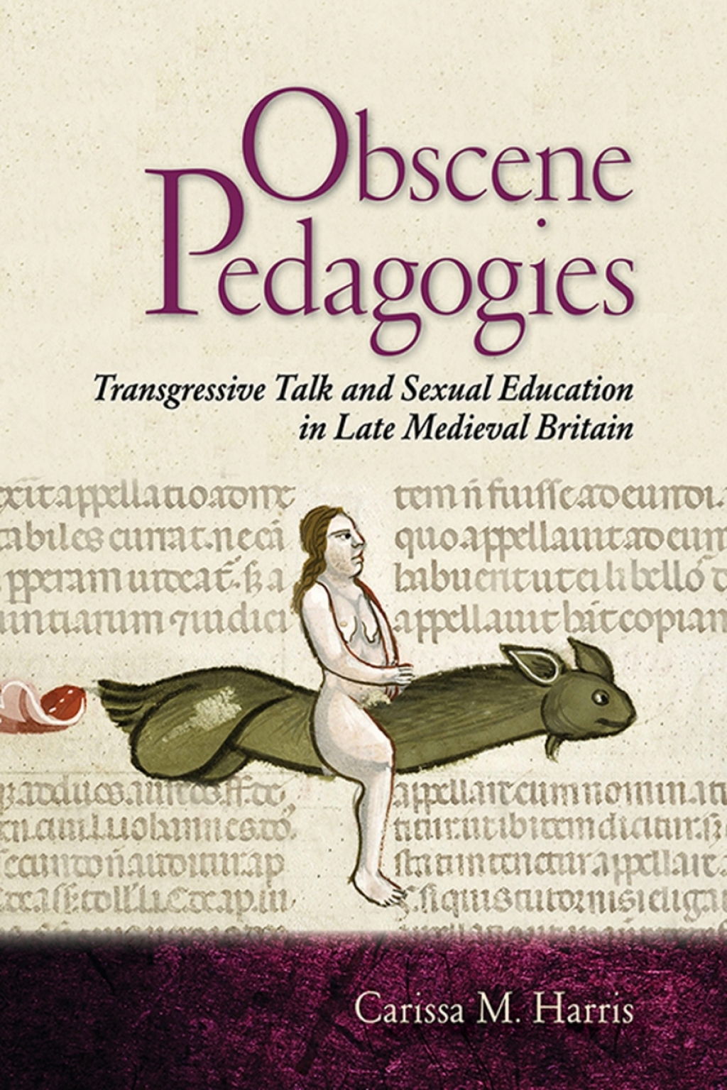 Obscene Pedagogies Transgressive Talk and Sexual Education in Late Medieval Britain 