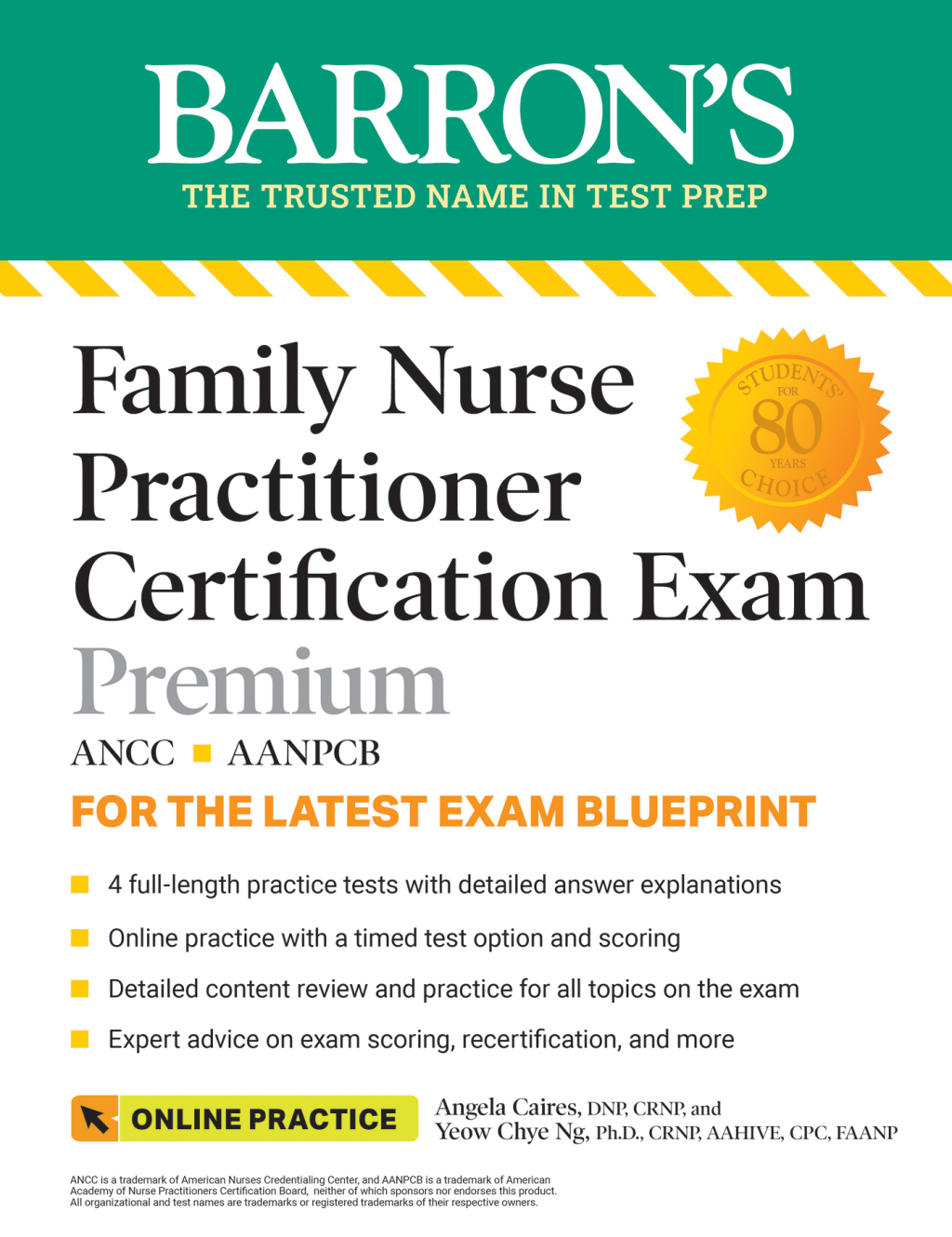 Family Nurse Practitioner Certification Exam Premium: 4 Practice Tests + Comprehensive Review + Online Practice 