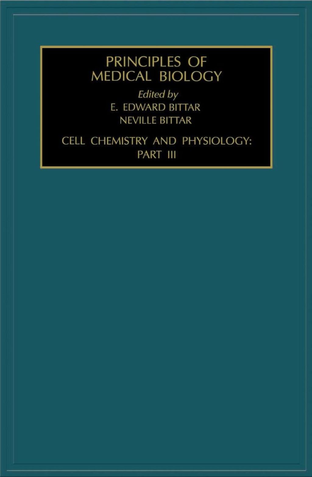 Cell Chemistry and Physiology: Part III: Part III 