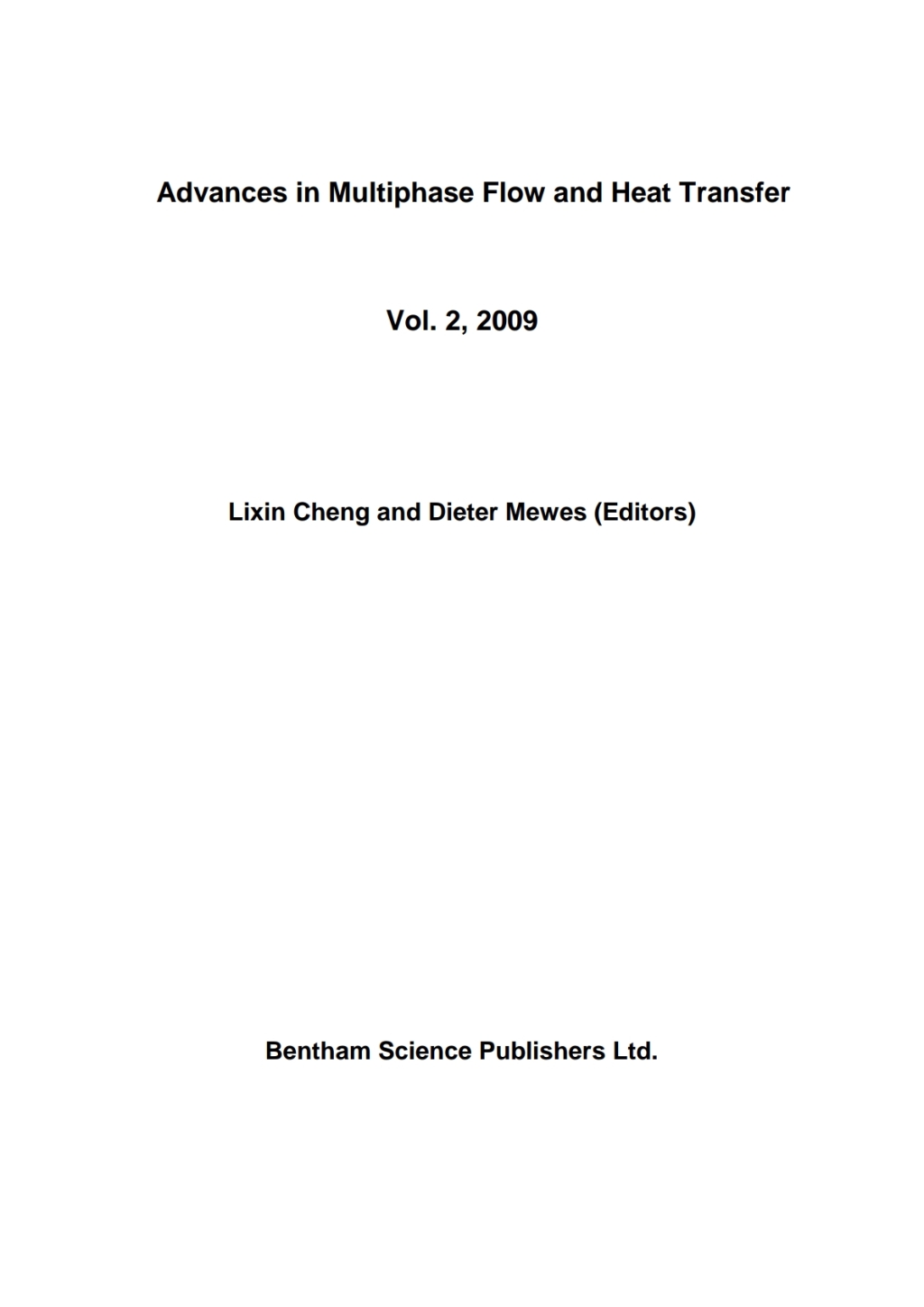 Advances in Multiphase Flow and Heat Transfer: Volume 2 1st Edition