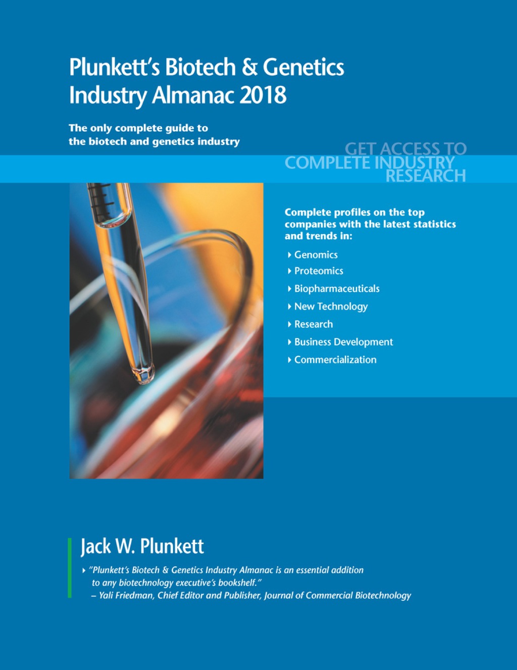Plunkett's Biotech & Genetics Industry Almanac 2018 