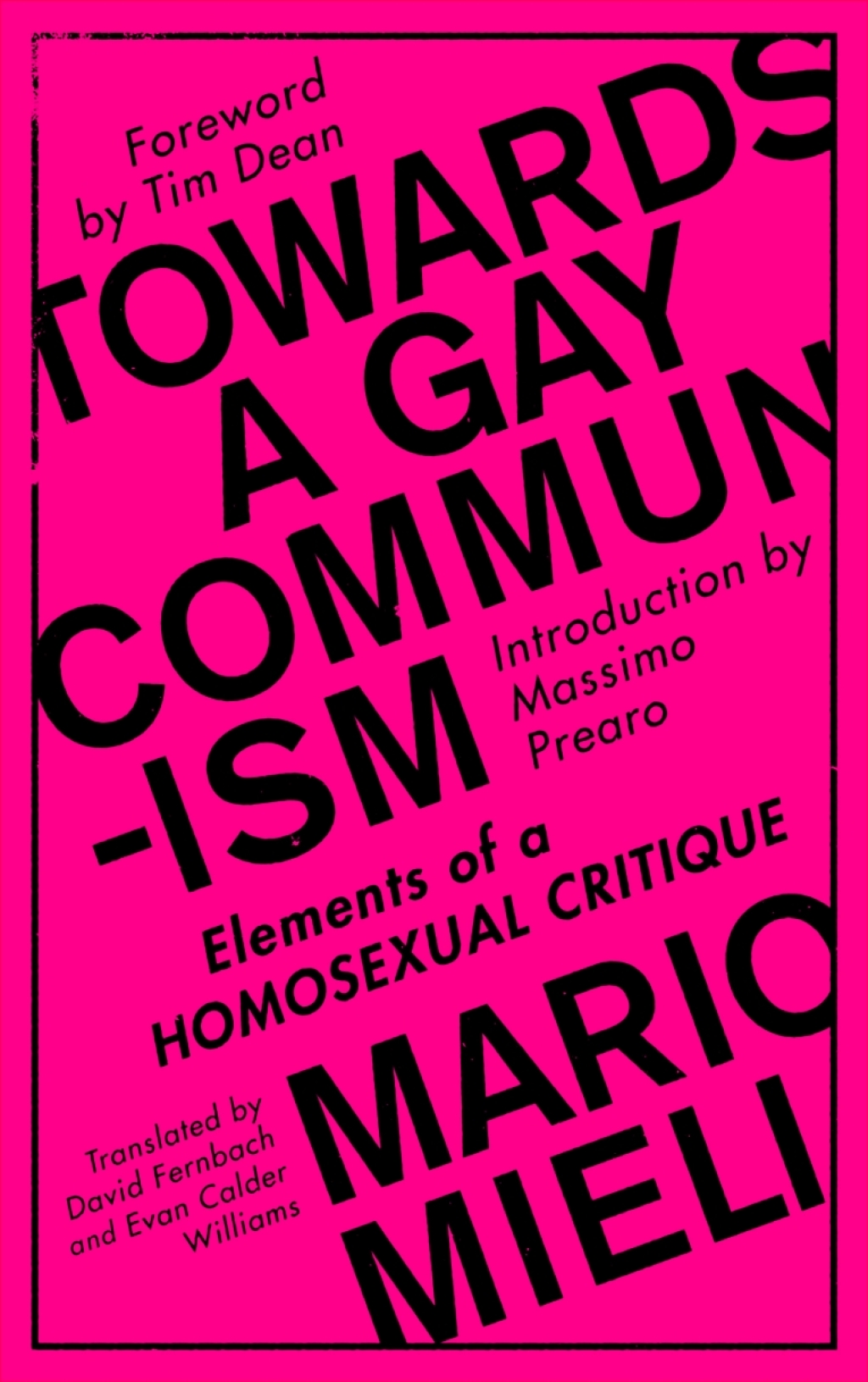 Towards a Gay Communism Elements of a Homosexual Critique 1st Edition