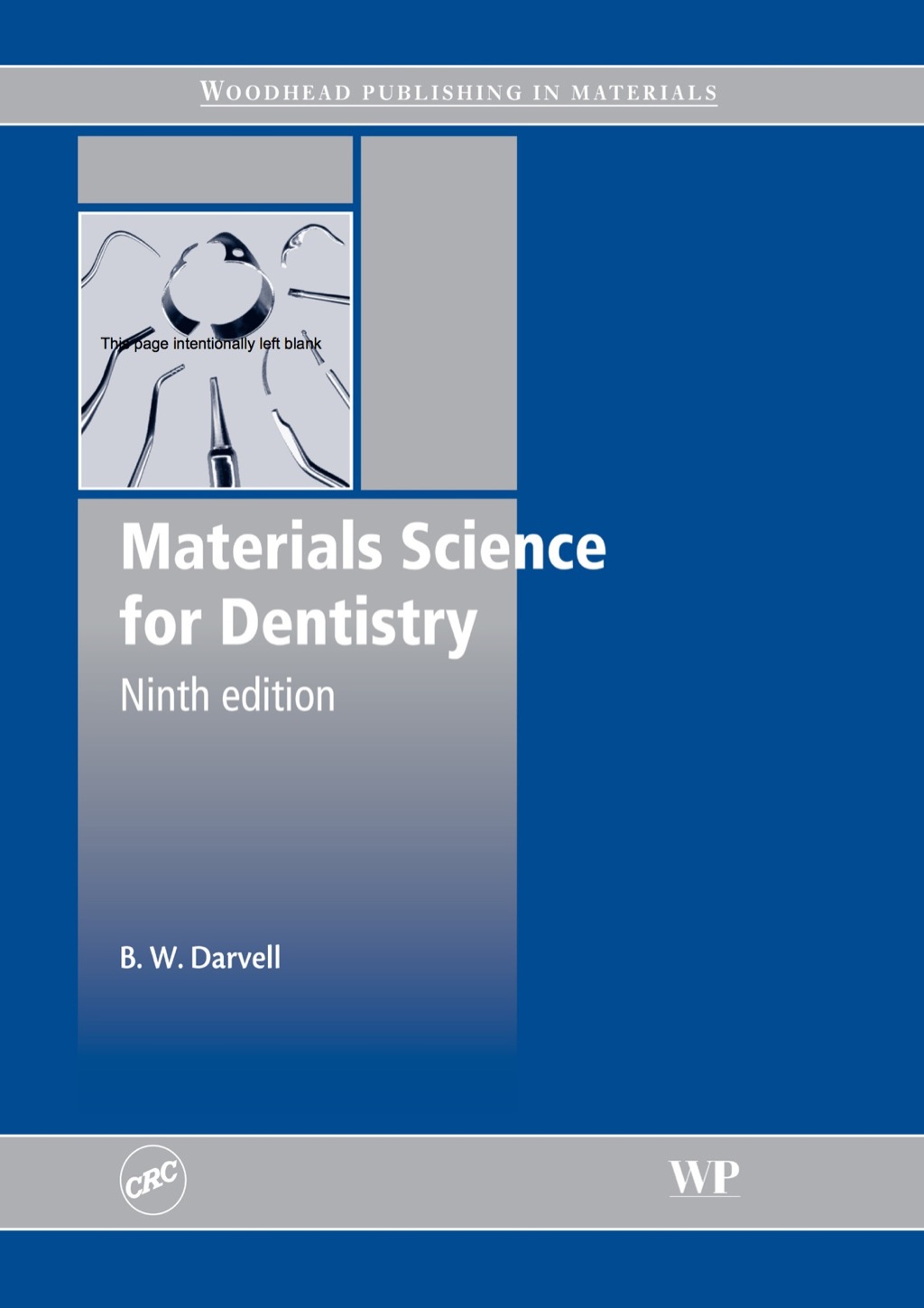 Materials Science for Dentistry 9th Edition
