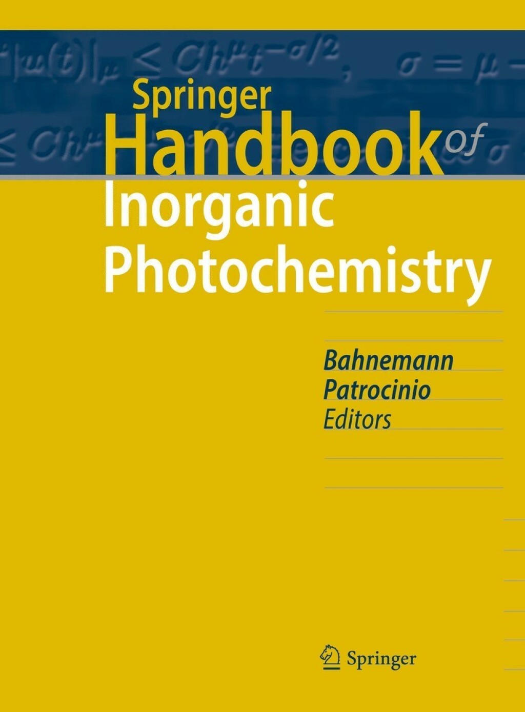 Springer Handbook of Inorganic Photochemistry 