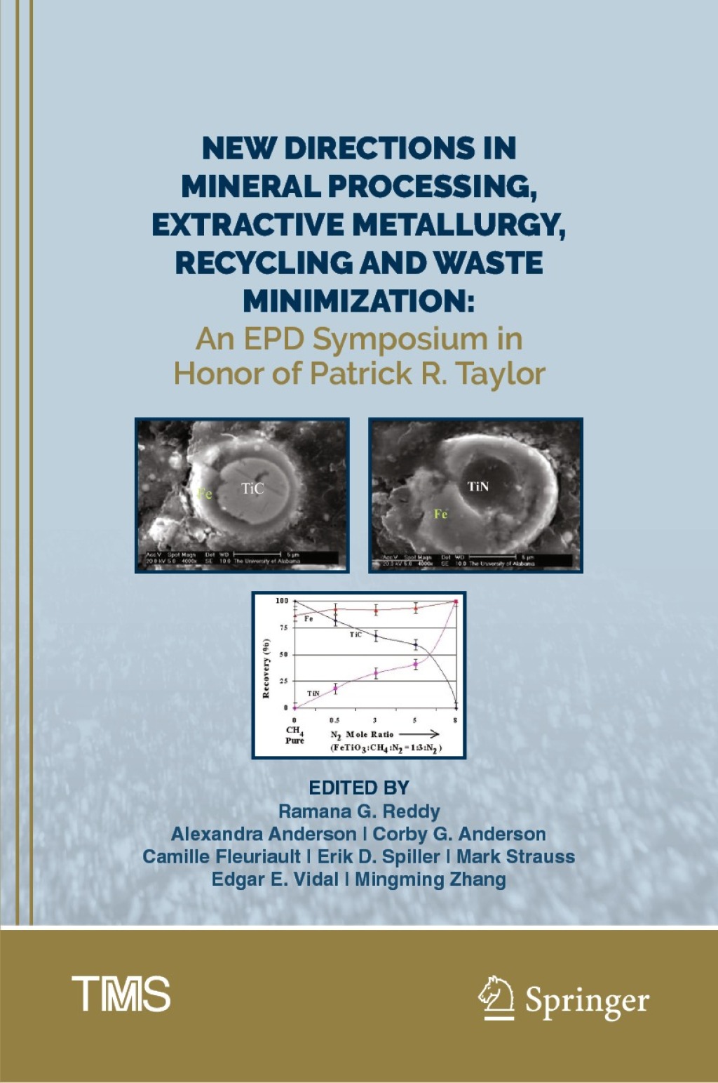 New Directions in Mineral Processing, Extractive Metallurgy, Recycling and Waste Minimization An EPD Symposium in Honor of Patrick R. Taylor 