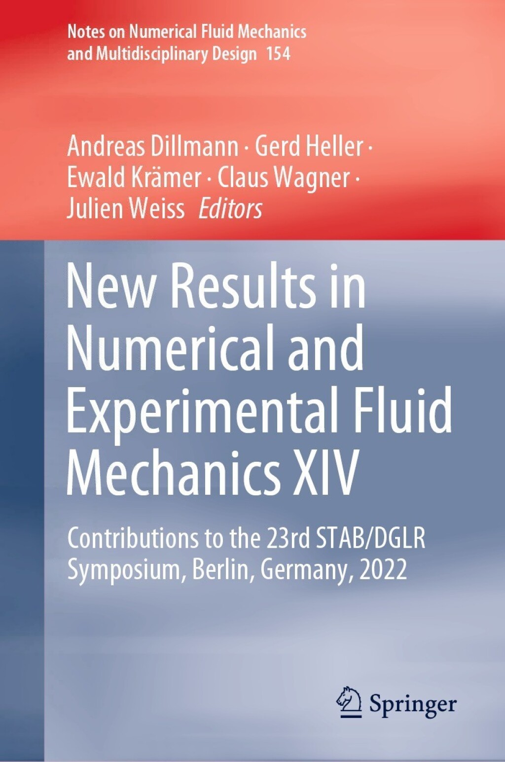 New Results in Numerical and Experimental Fluid Mechanics XIV Contributions to the 23rd STAB/DGLR Symposium, Berlin, Germany, 2022 