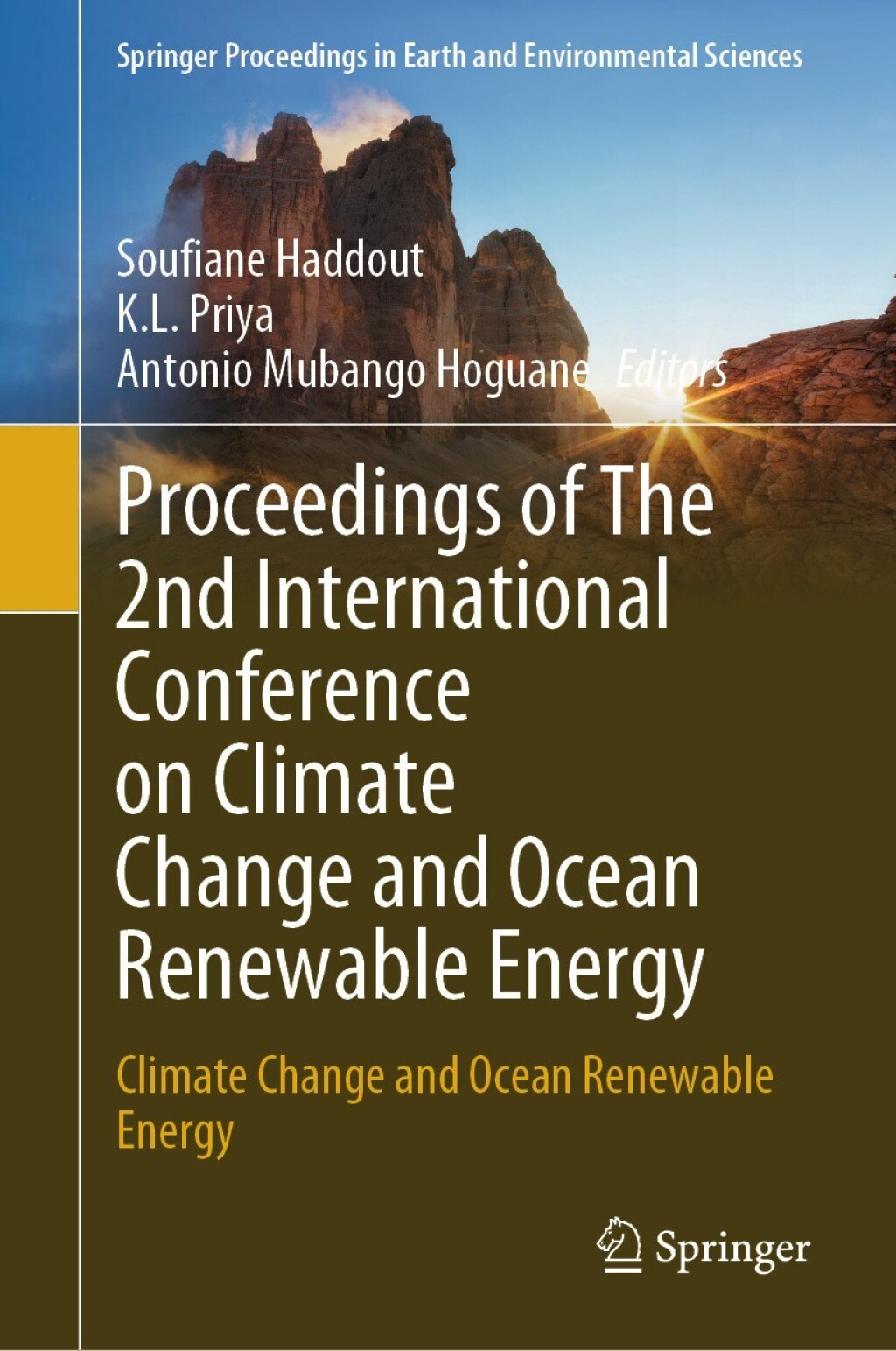 Proceedings of The 2nd International Conference on Climate Change and Ocean Renewable Energy Climate Change and Ocean Renewable Energy 