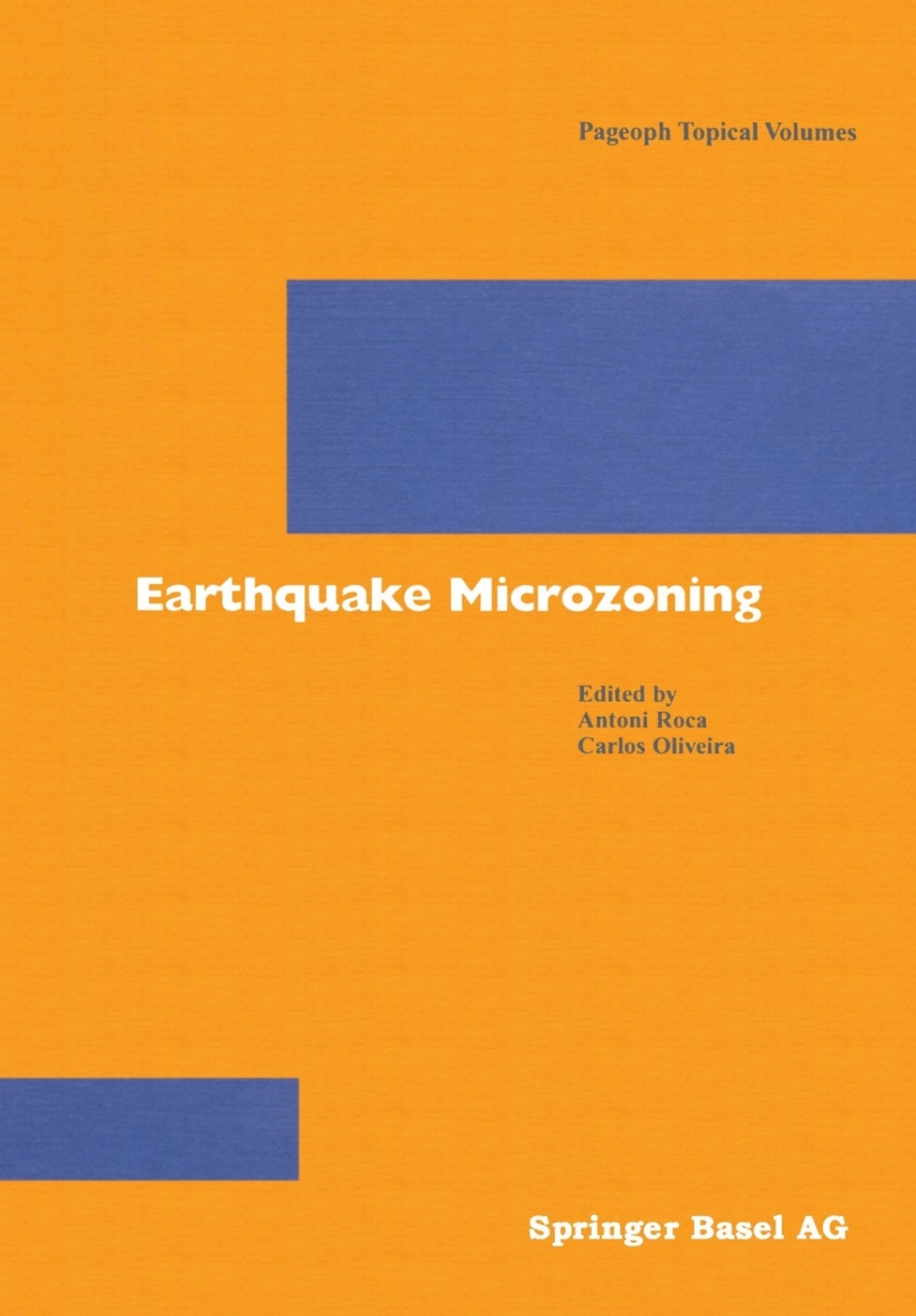 Earthquake Microzoning 1st Edition