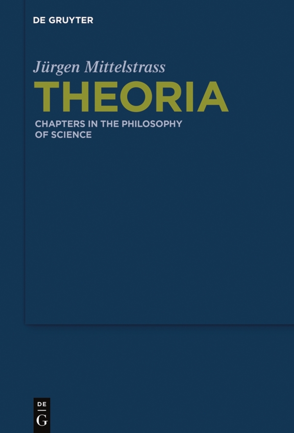 Theoria Chapters in the Philosophy of Science 1st Edition