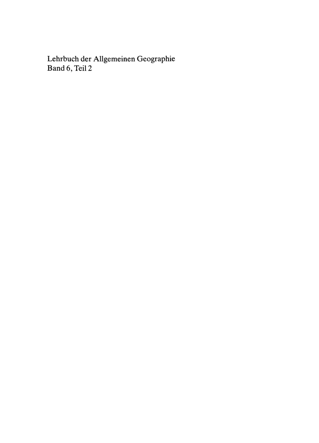 Allgemeine Siedlungsgeographie, Teil 2: Die StÃƒÂ¤dte 4th Edition