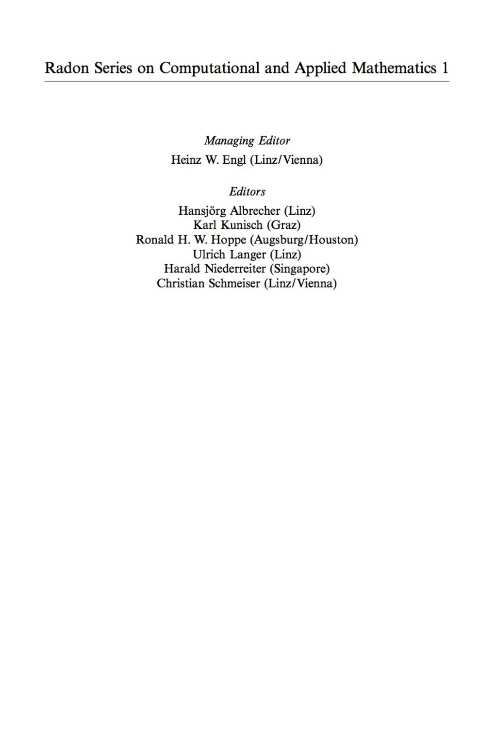 Lectures on Advanced Computational Methods in Mechanics 1st Edition
