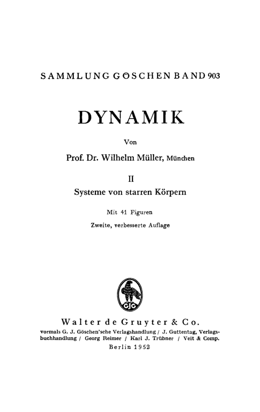 Systeme von starren KÃƒÂ¶rpern 2nd Edition