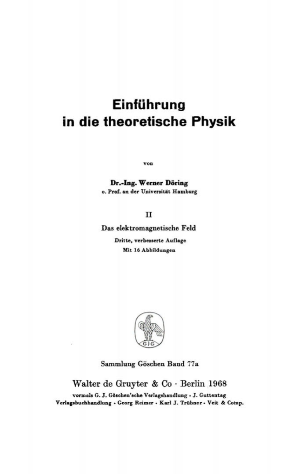 Das elektromagnetische Feld 3rd Edition
