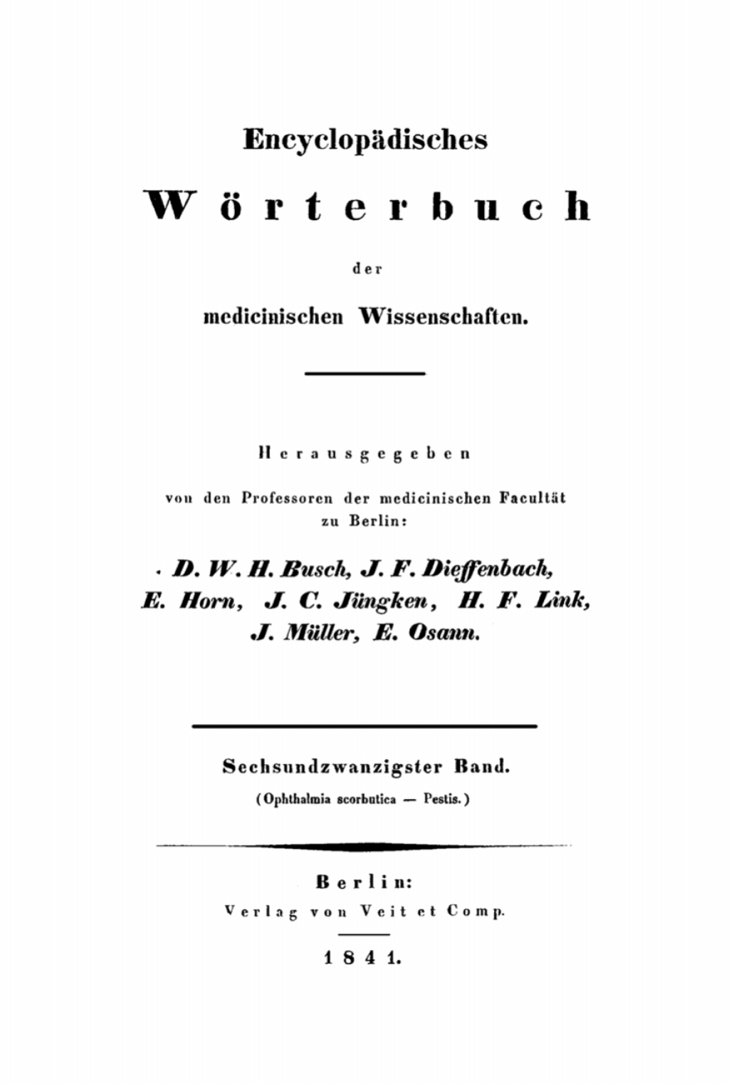 Ophthalmia scorbutica - Pestis 1st Edition