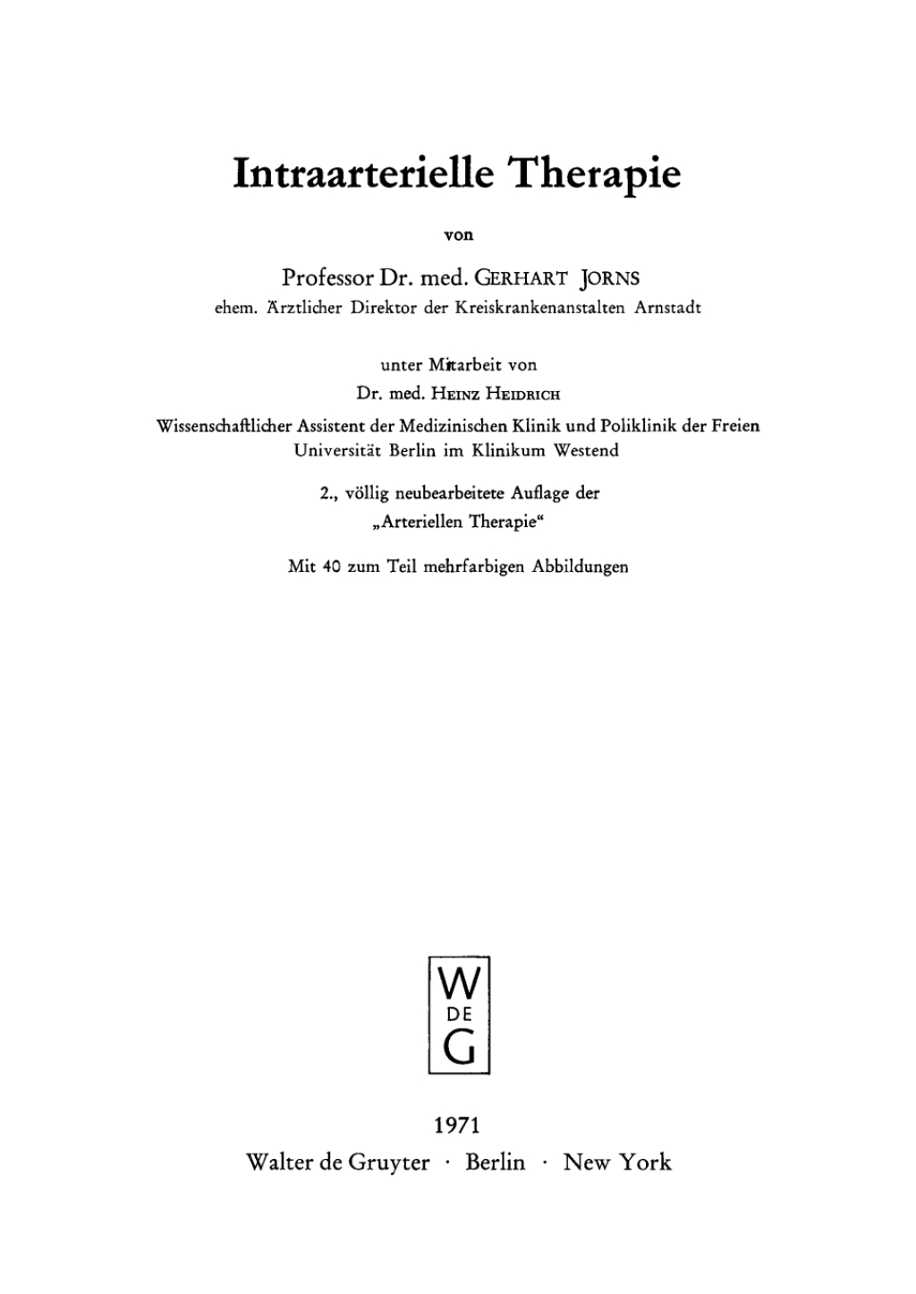 Intraarterielle Therapie 2nd Edition