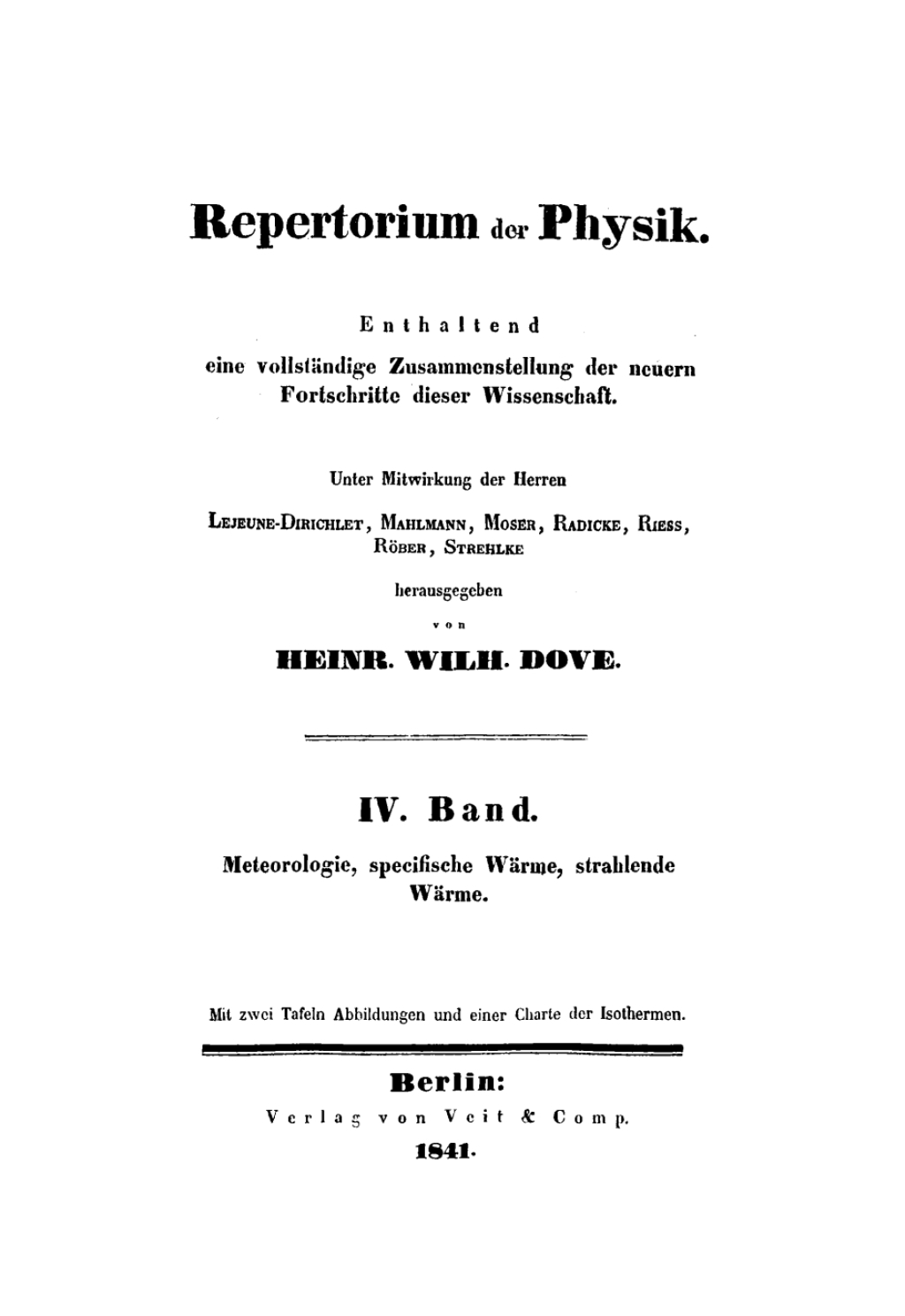 Meteorologie, specifische und strahlende WÃƒÂ¤rme 1st Edition