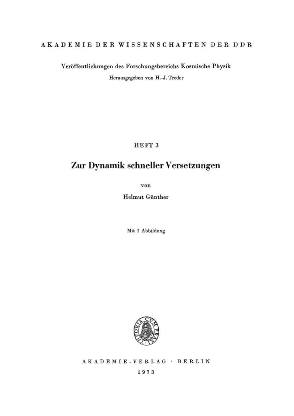 Zur Dynamik schneller Versetzungen 1st Edition