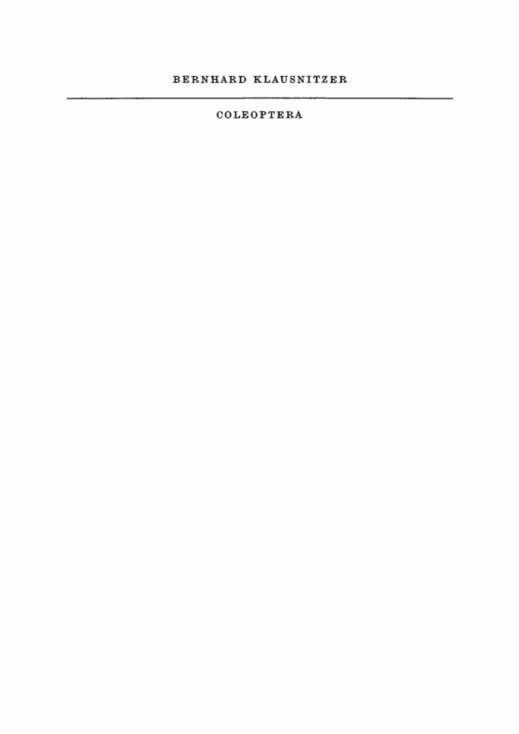 Ordnung Coleoptera (Larven) 1st Edition