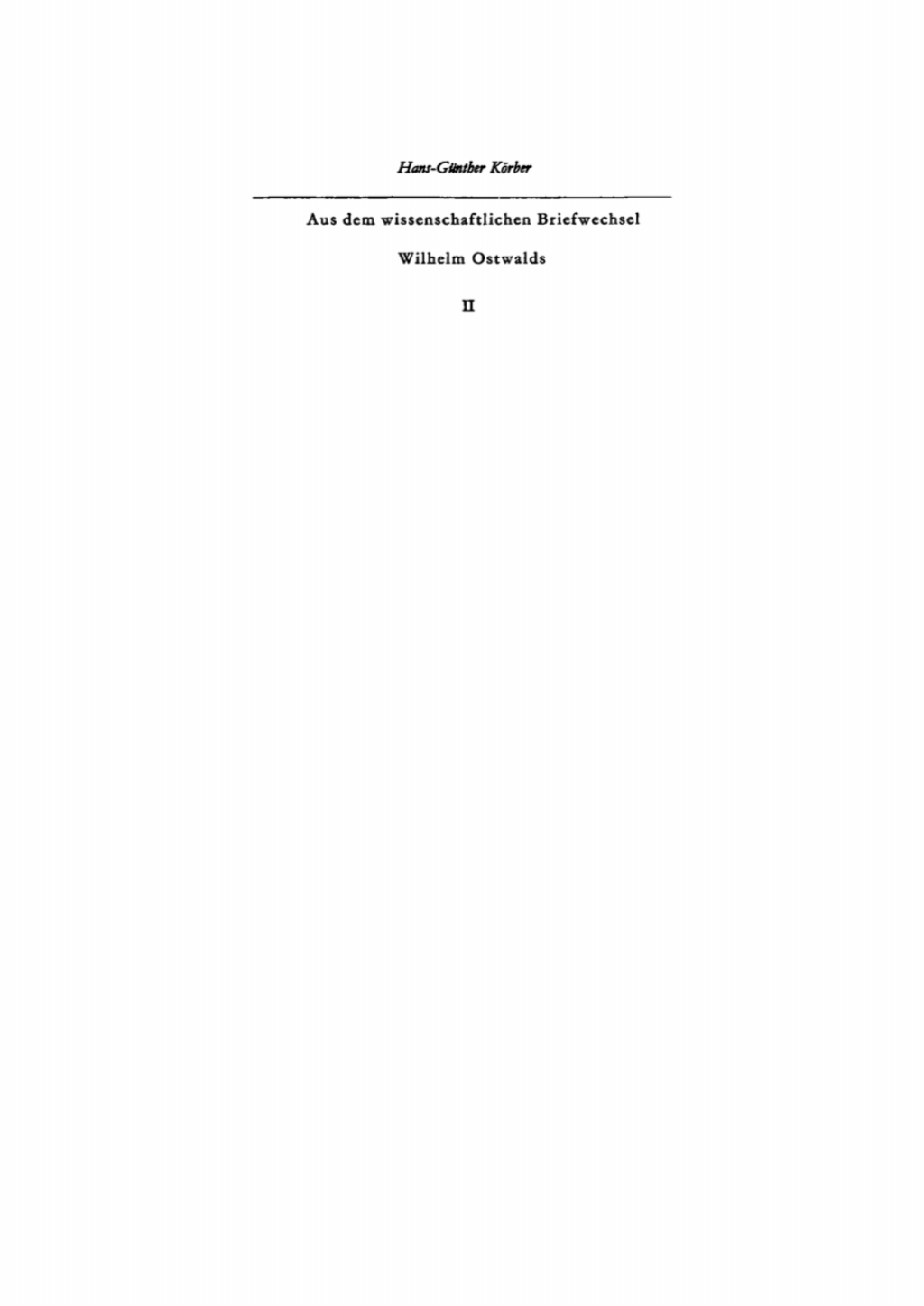 Briefwechsel mit Svante Arrhenius und Jacobus Hendricus vanÃ¢â‚¬â„¢t Hoff 1st Edition