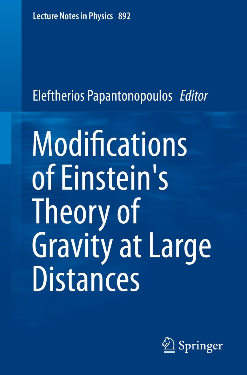 Modifications of Einstein's Theory of Gravity at Large Distances 