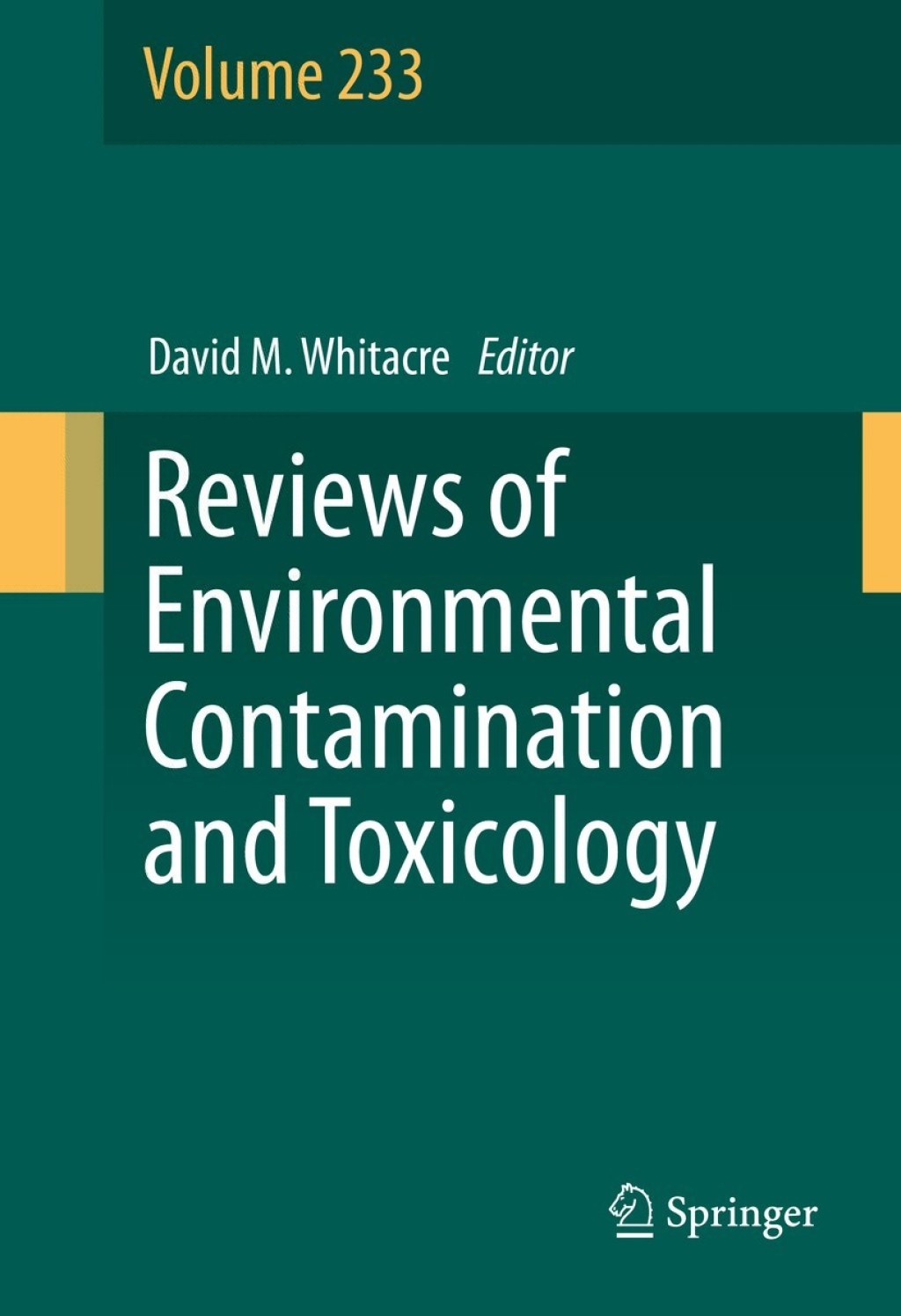 Reviews of Environmental Contamination and Toxicology Volume 233 