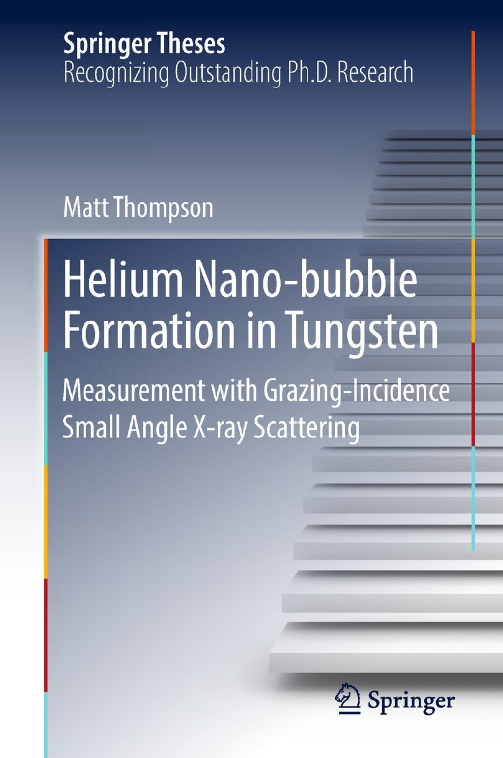 Helium Nano-bubble Formation in Tungsten Measurement with Grazing-Incidence Small Angle X-ray Scattering 