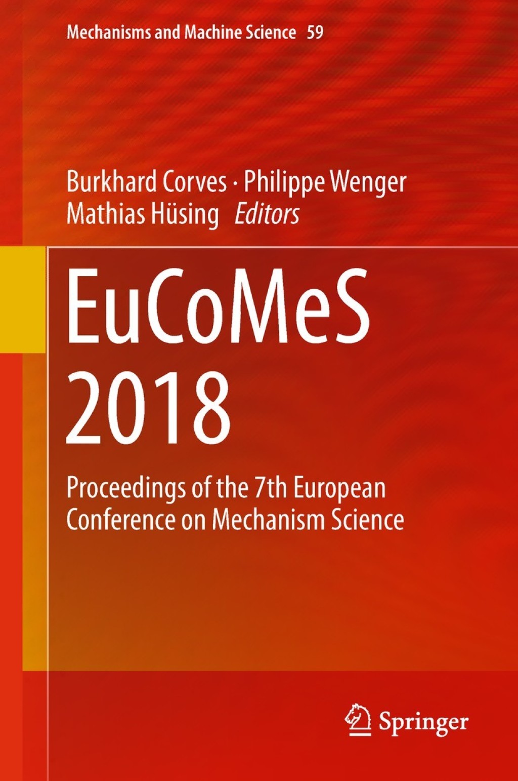 EuCoMeS 2018 Proceedings of the 7th European Conference on Mechanism Science 