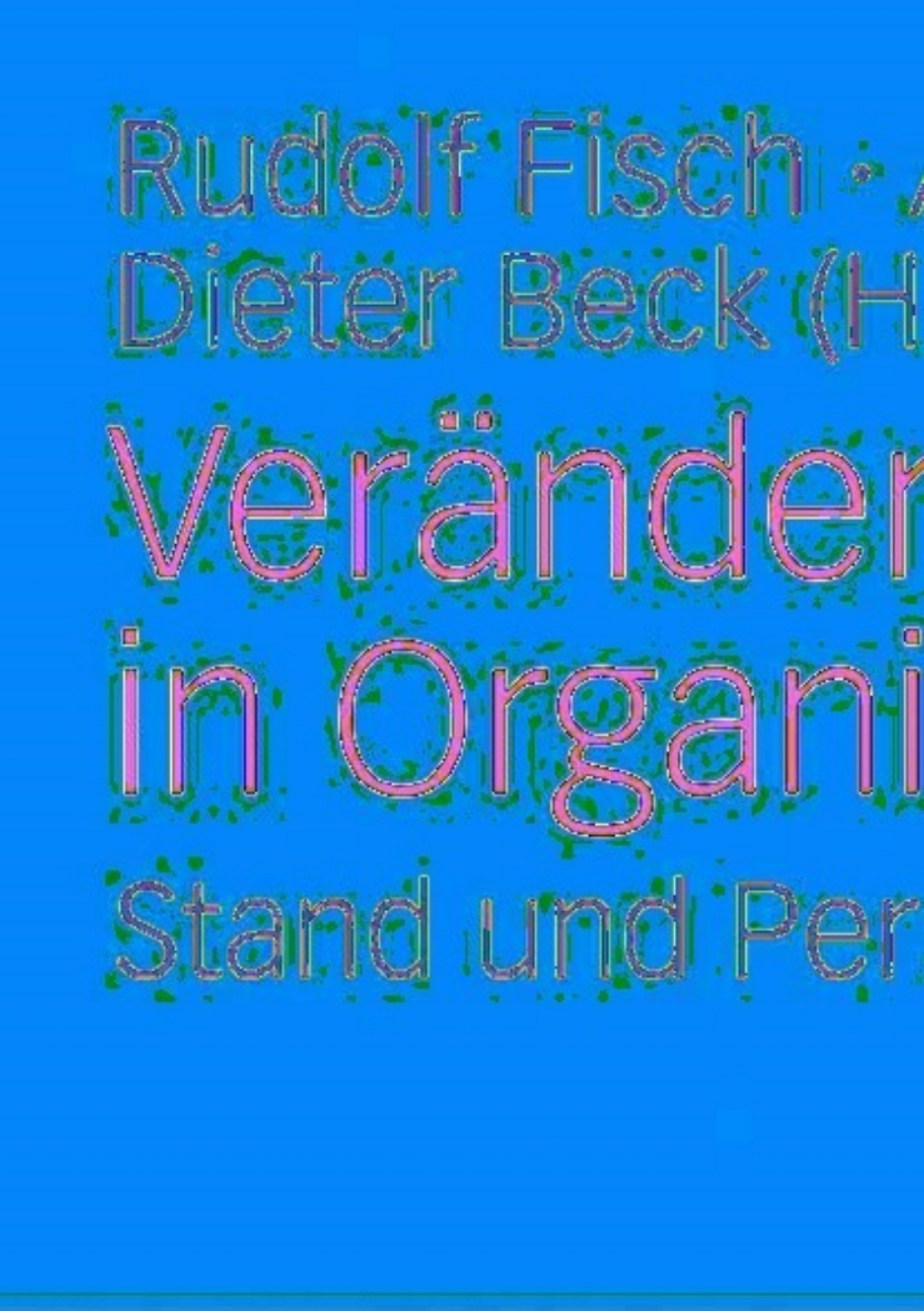 VerÃƒÂ¤nderungen in Organisationen Stand und Perspektiven 1st Edition