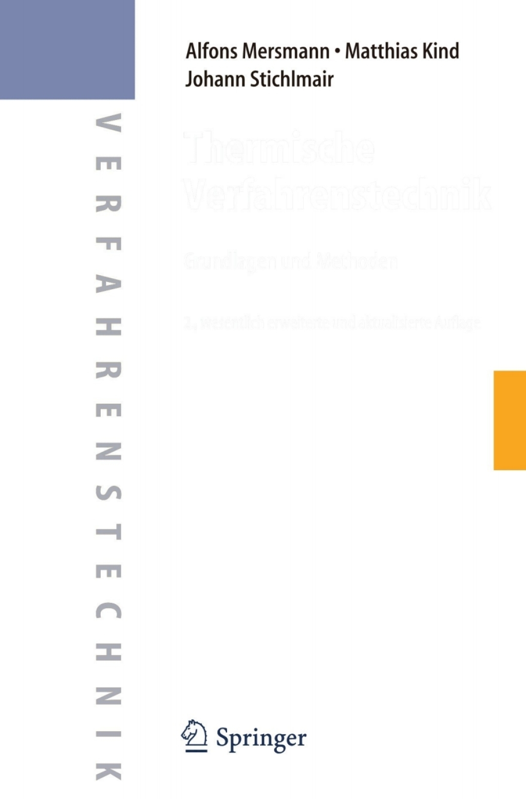 Thermische Verfahrenstechnik Grundlagen und Methoden 2nd Edition