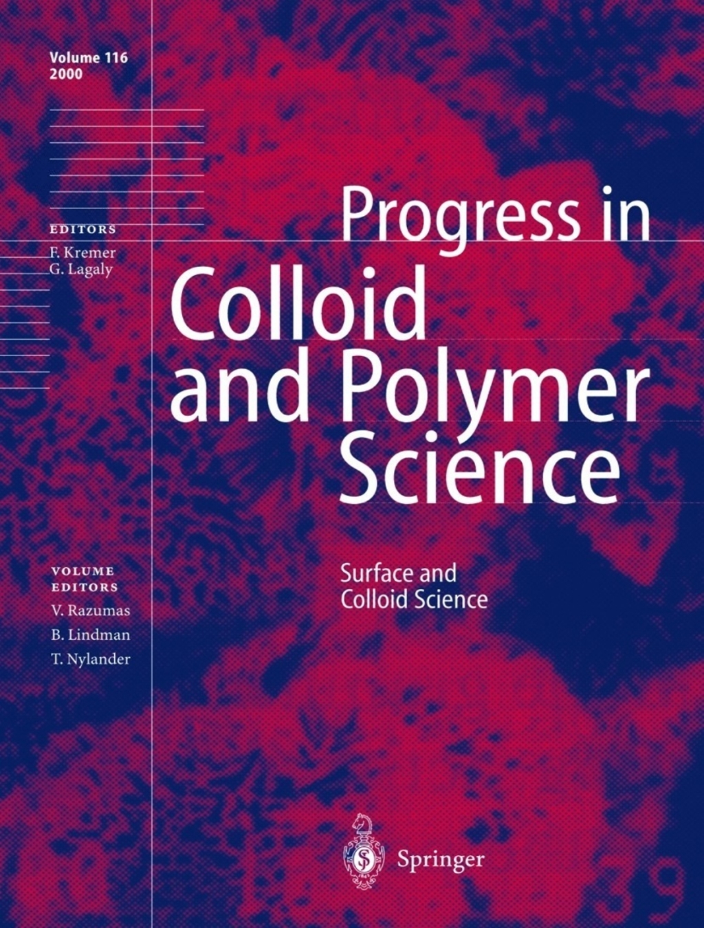 Surface and Colloid Science 1st Edition