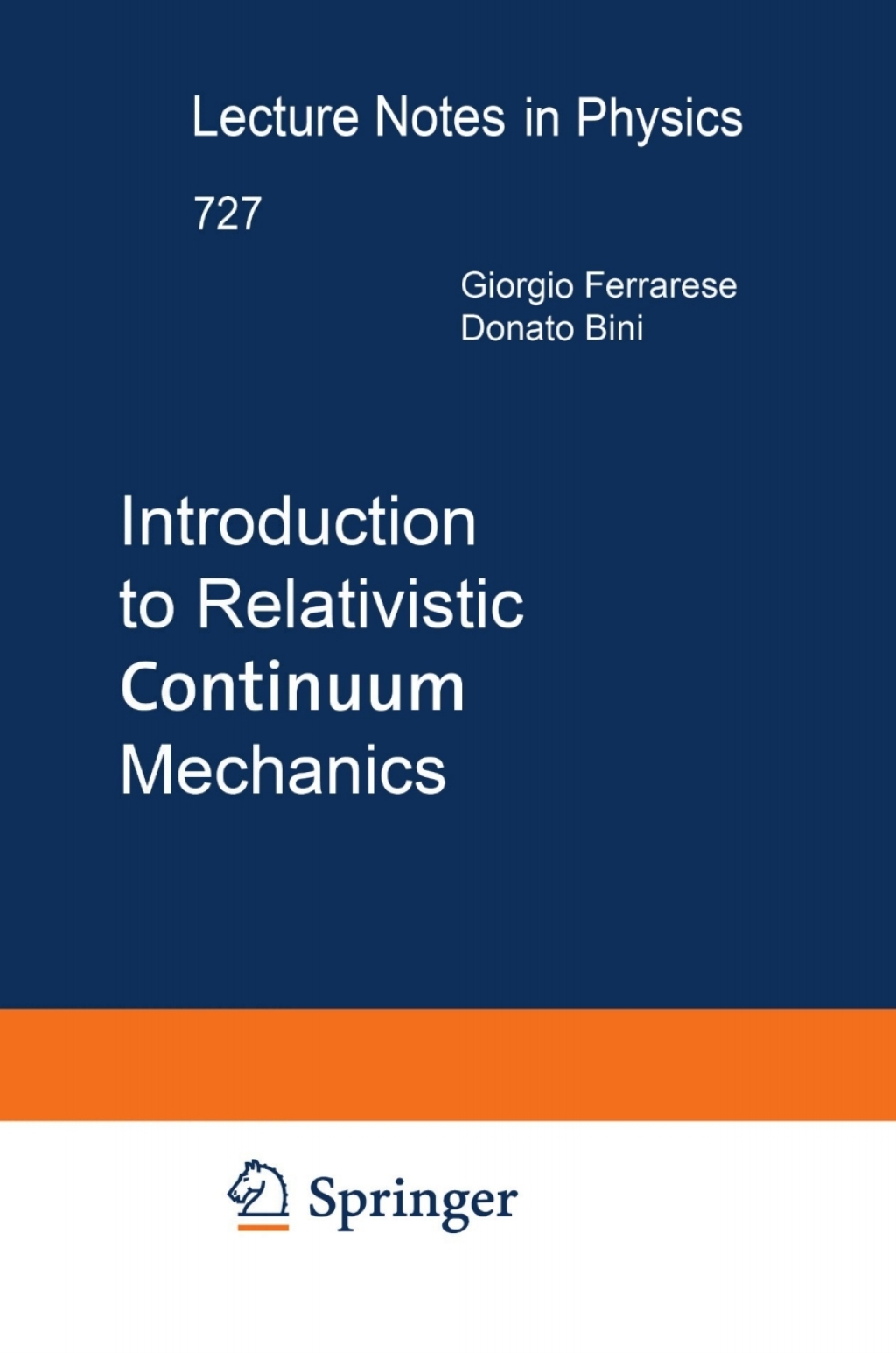 Introduction to Relativistic Continuum Mechanics 