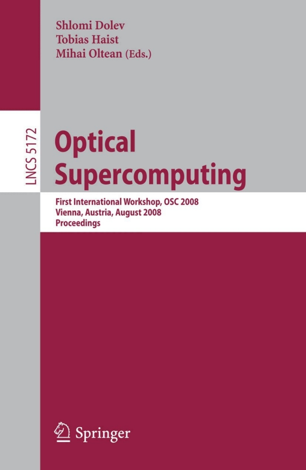 Optical SuperComputing 1st Edition