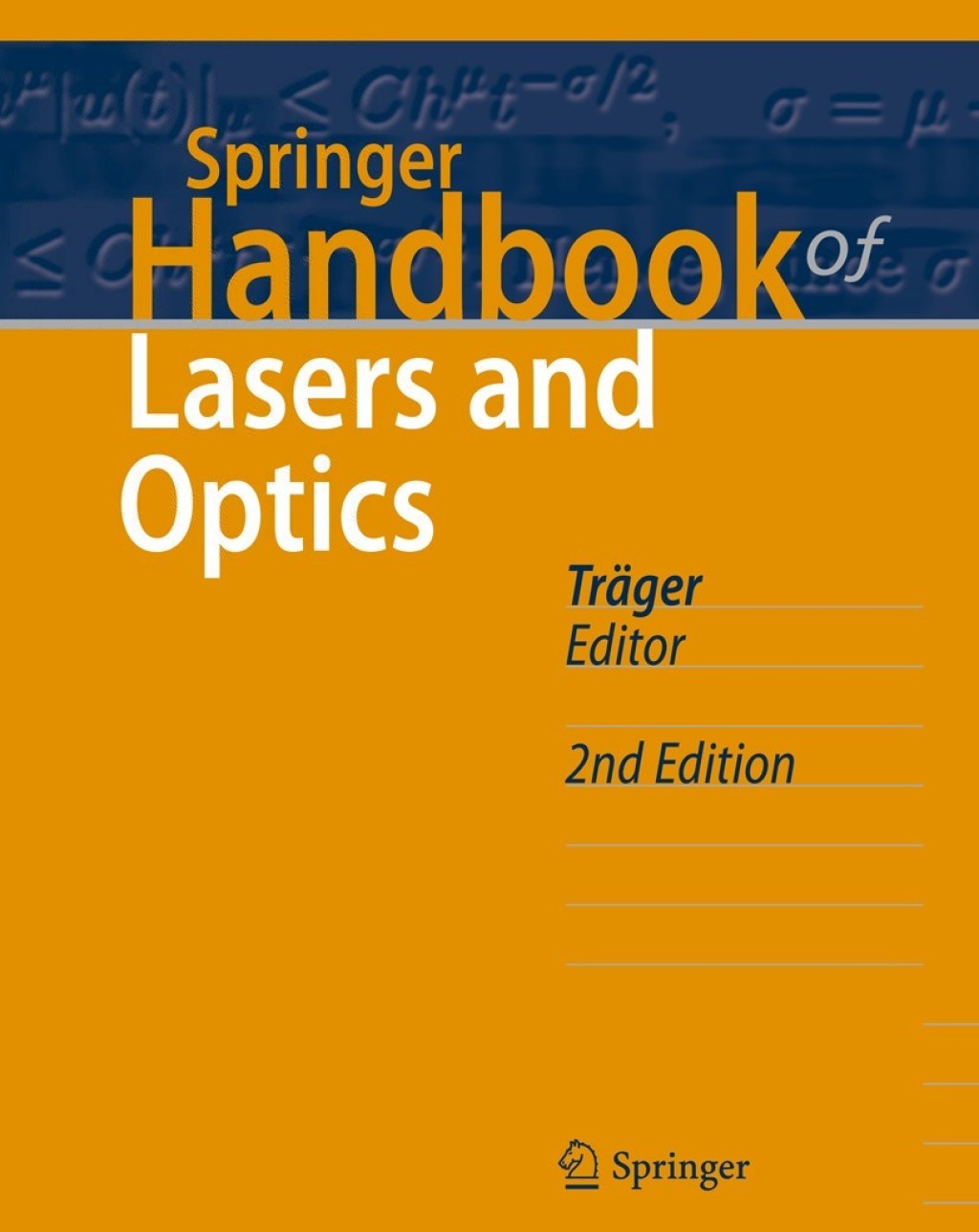 Springer Handbook of Lasers and Optics 2nd Edition