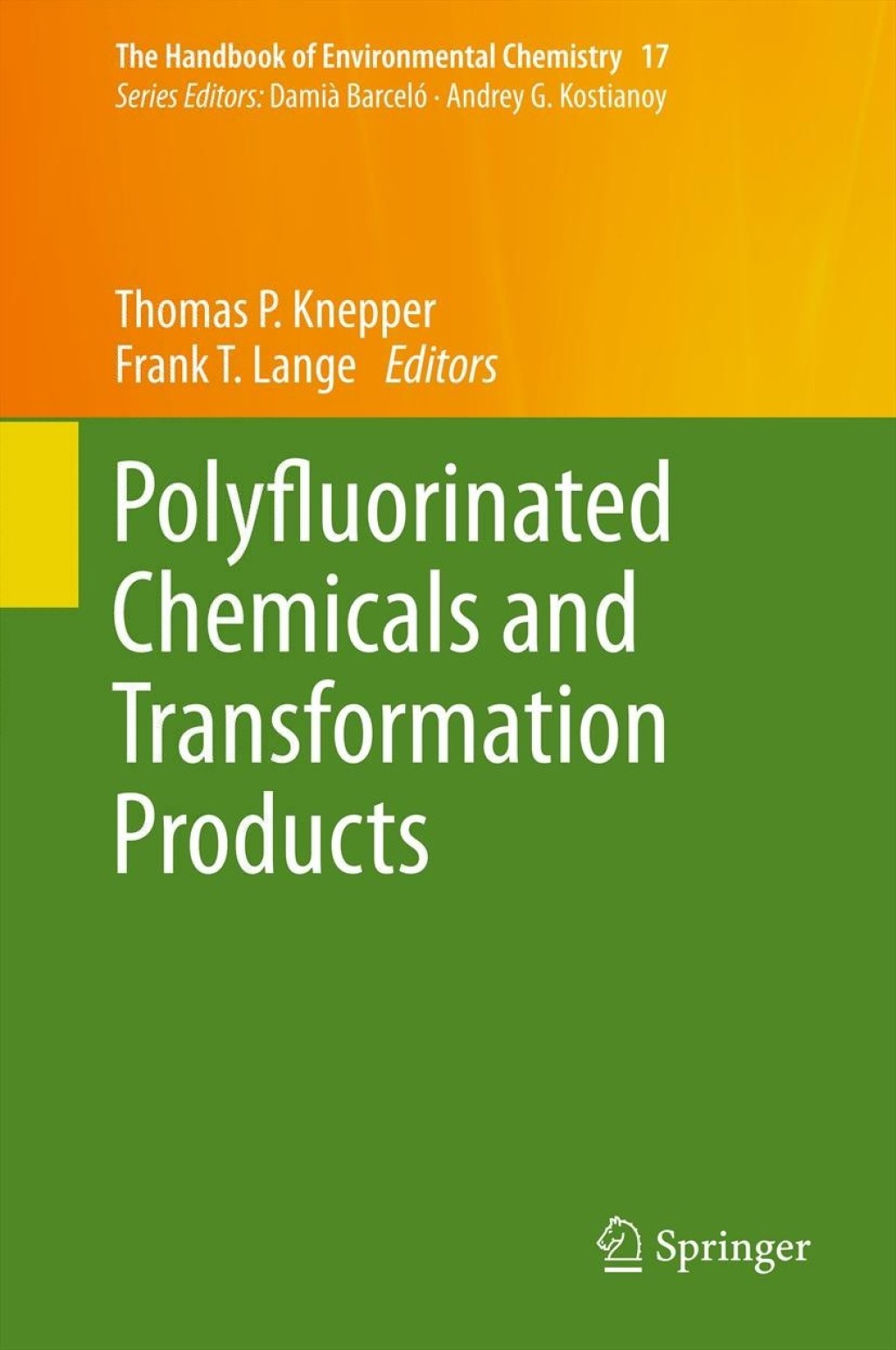 Polyfluorinated Chemicals and Transformation Products 1st Edition