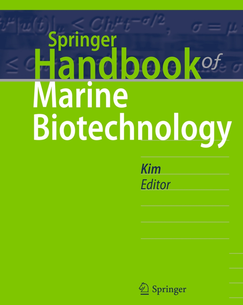 Springer Handbook of Marine Biotechnology 