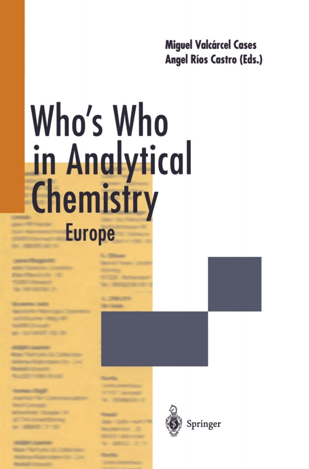 WhoÃ¢â‚¬â„¢s Who in Analytical Chemistry Europe 