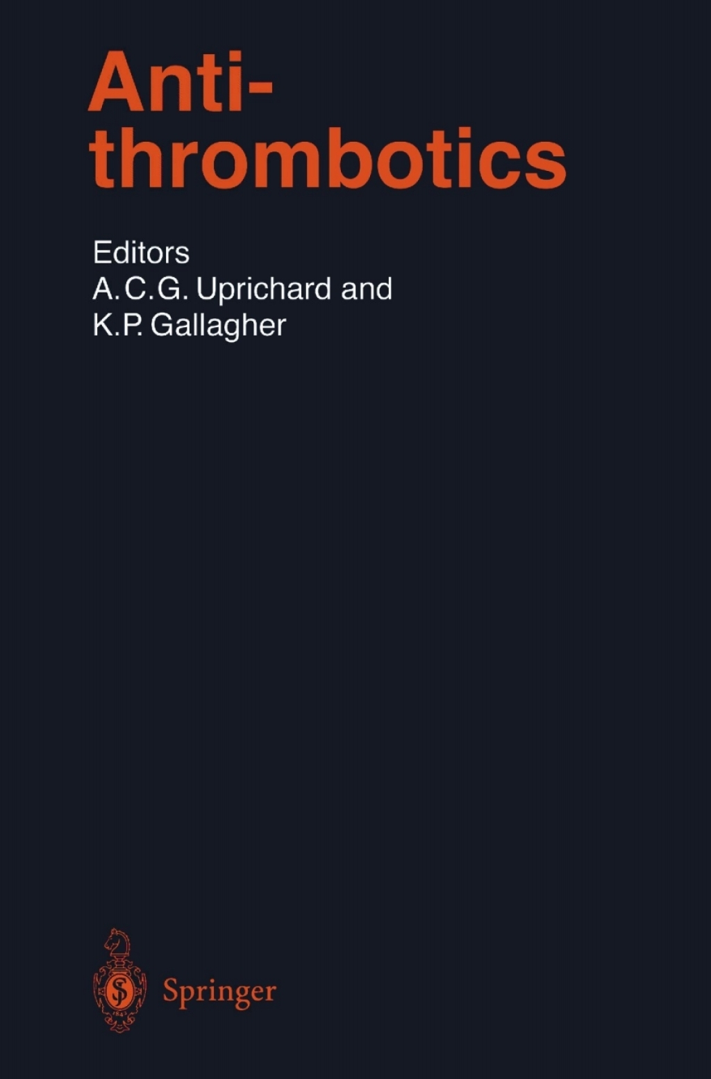 Antithrombotics 1st Edition