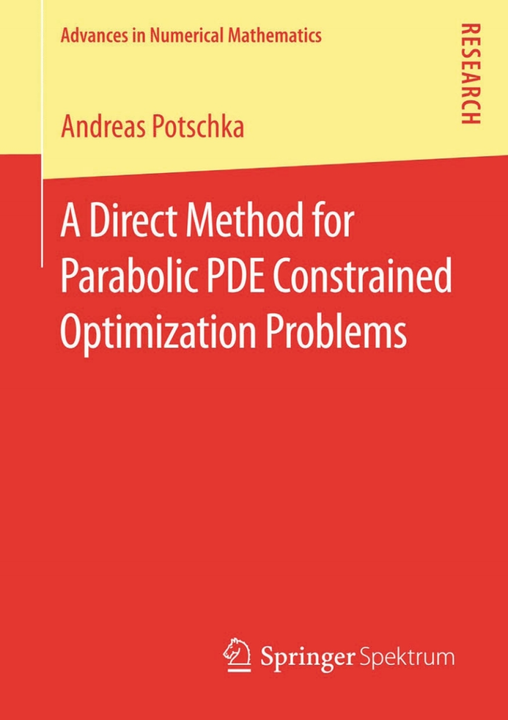A Direct Method for Parabolic PDE Constrained Optimization Problems 