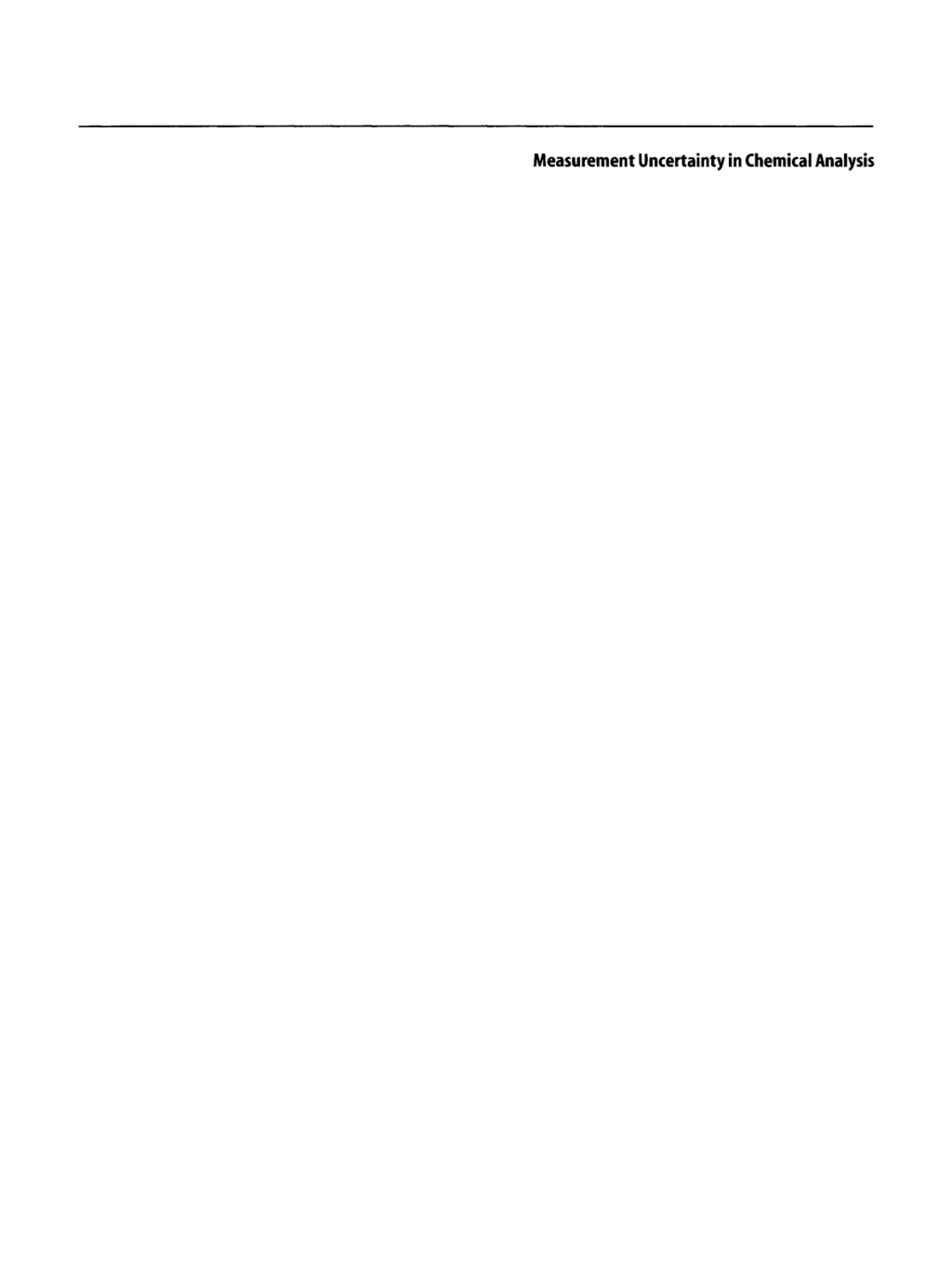 Measurement Uncertainty in Chemical Analysis 1st Edition