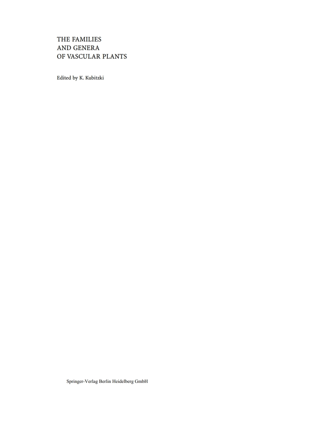 Flowering Plants Ã‚Â· Dicotyledons Malvales, Capparales and Non-betalain Caryophyllales 1st Edition