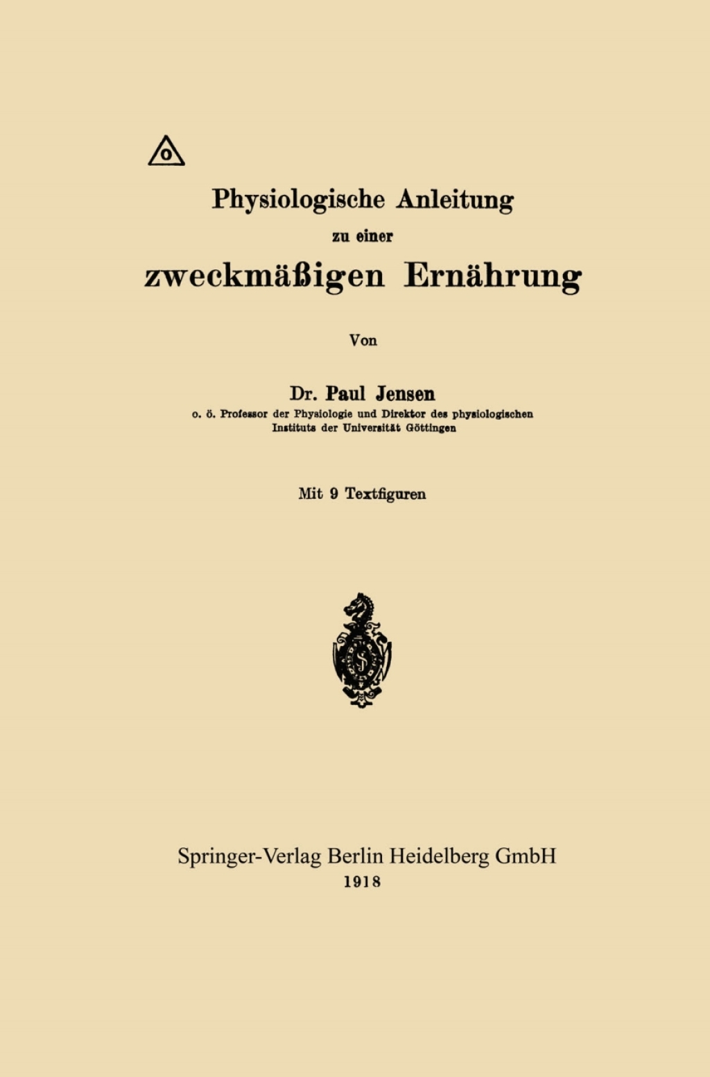 Physiologische Anleitung zu einer zweckmÃƒÂ¤ÃƒÅ¸igen ErnÃƒÂ¤hrung 