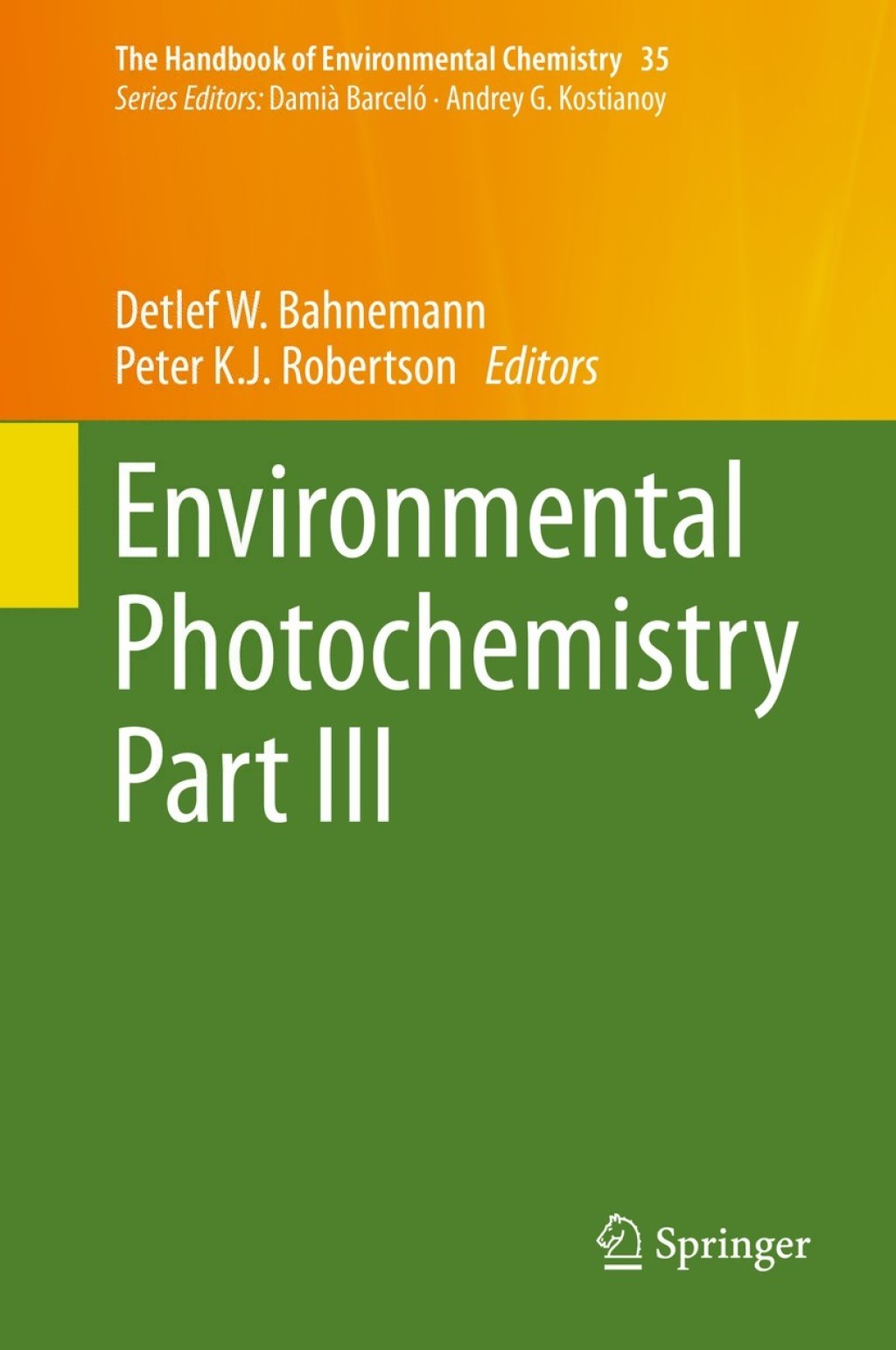 Environmental Photochemistry Part III 