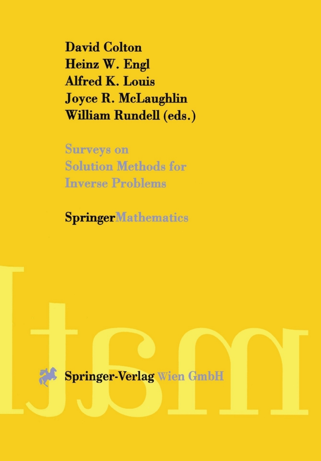 Surveys on Solution Methods for Inverse Problems 1st Edition