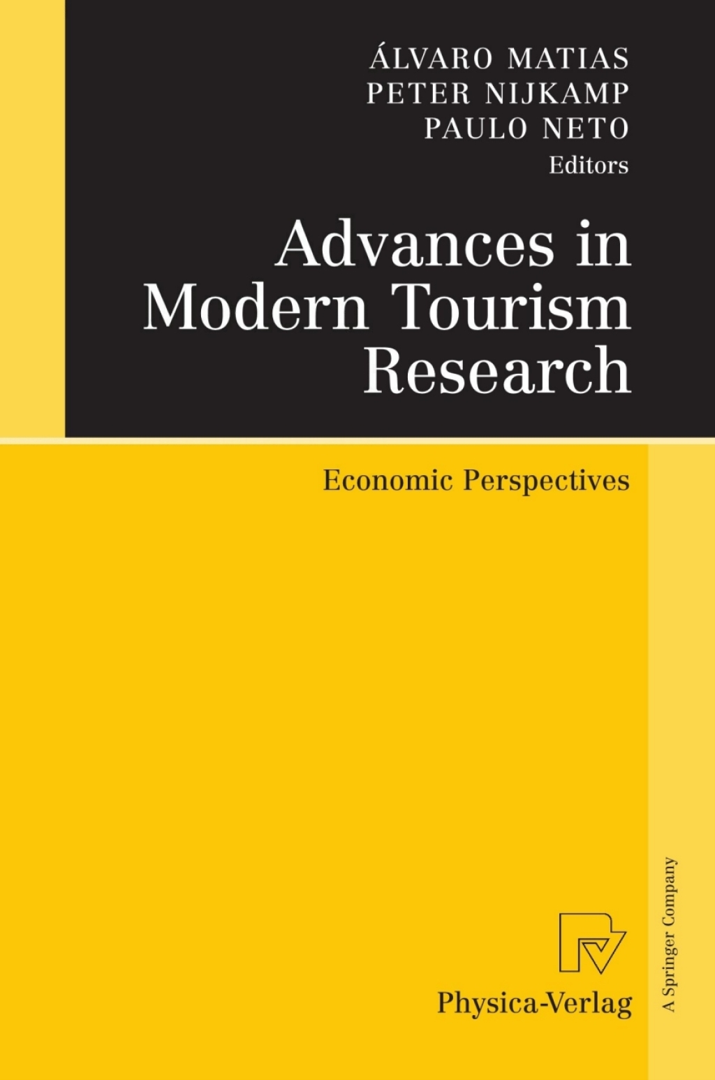 Advances in Modern Tourism Research Economic Perspectives 
