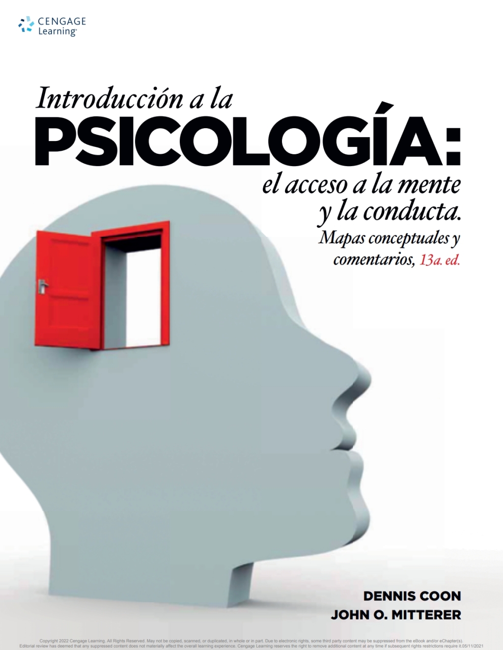 IntroducciÃƒÂ³n a la psicologÃƒÂ­a: el acceso a la mente y la conducta. 13th Edition