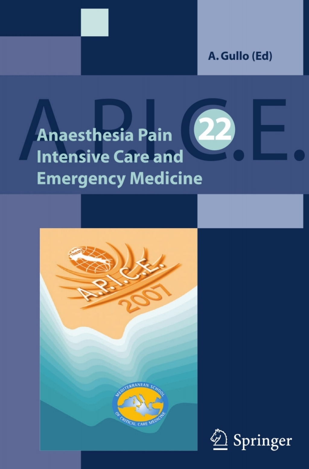 Anaesthesia, Pain, Intensive Care and Emergency A.P.I.C.E. Proceedings of the 22st Postgraduate Course in Critical Medicine Venice-Mestre, Italy - November 9-11, 2007 1st Edition