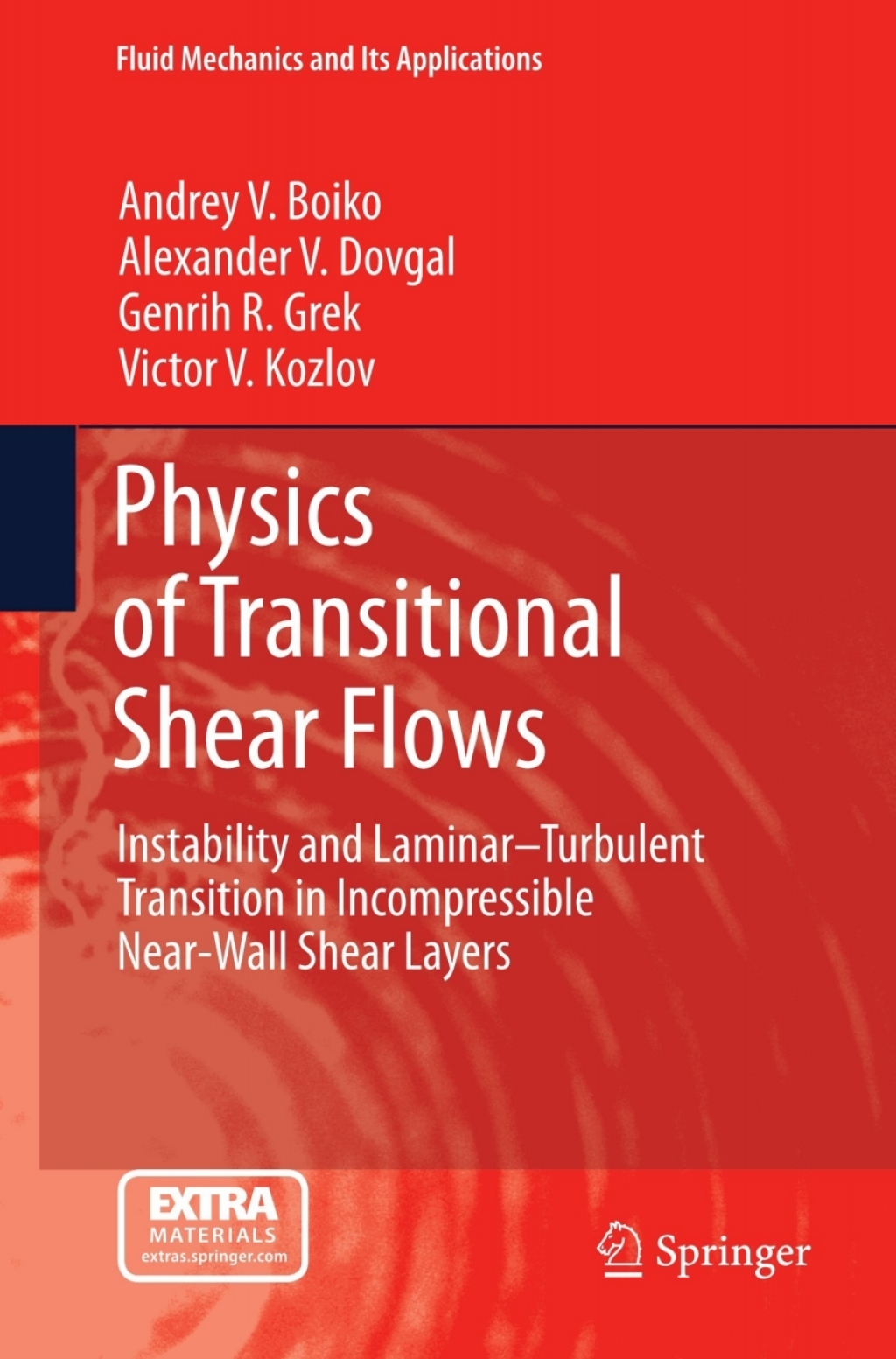 Physics of Transitional Shear Flows Instability and LaminarÃ¢â‚¬â€œTurbulent Transition in Incompressible Near-Wall Shear Layers 