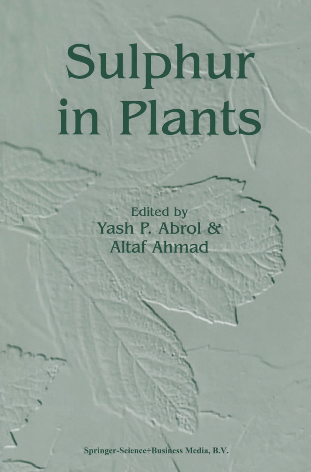 Sulphur in Plants 1st Edition